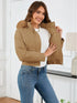 'Celandine' Hooded Cropped Coat - Celes Fashion